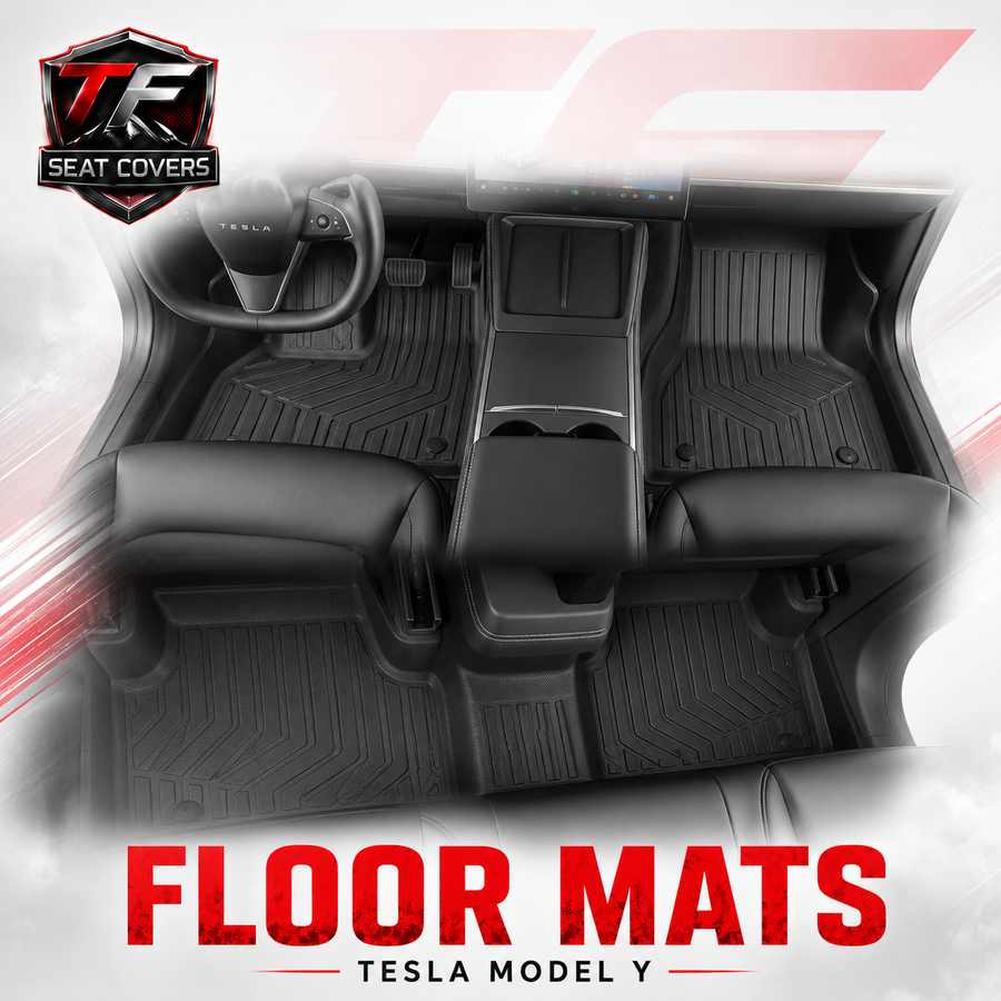 Sharkskin Custom-Fit Tesla Model Y (5-Seater) All-Weather Floor Mats