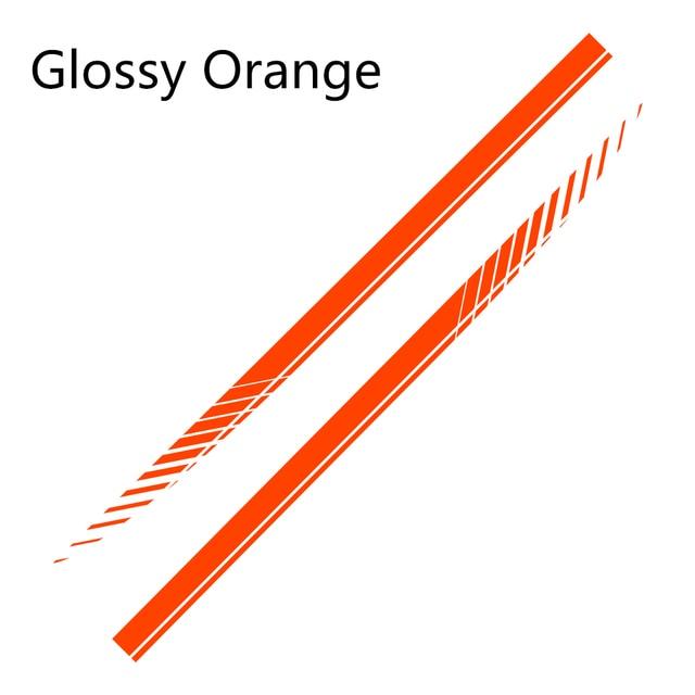 Car Side Skirt Racing Stripe Decals — Vinyl Body Graphics (2 Pcs, Universal)