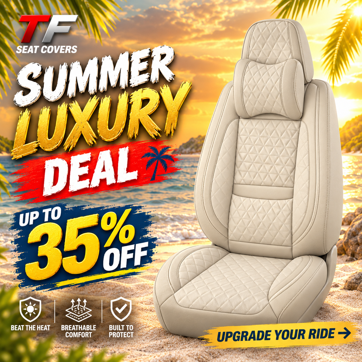 Premium Leather Seat Covers | Custom-Fit for Any Car