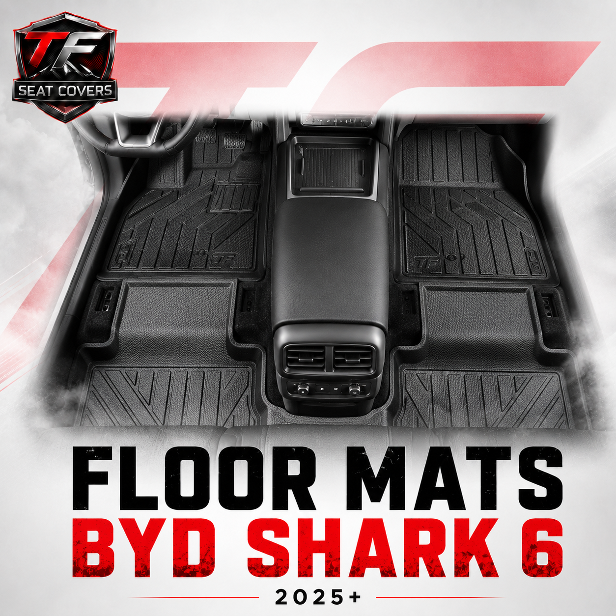 Sharkskin Custom-Fit BYD Shark 6 2025+ 3D TPE All-Weather Floor Mats - main thumbnail 20260723