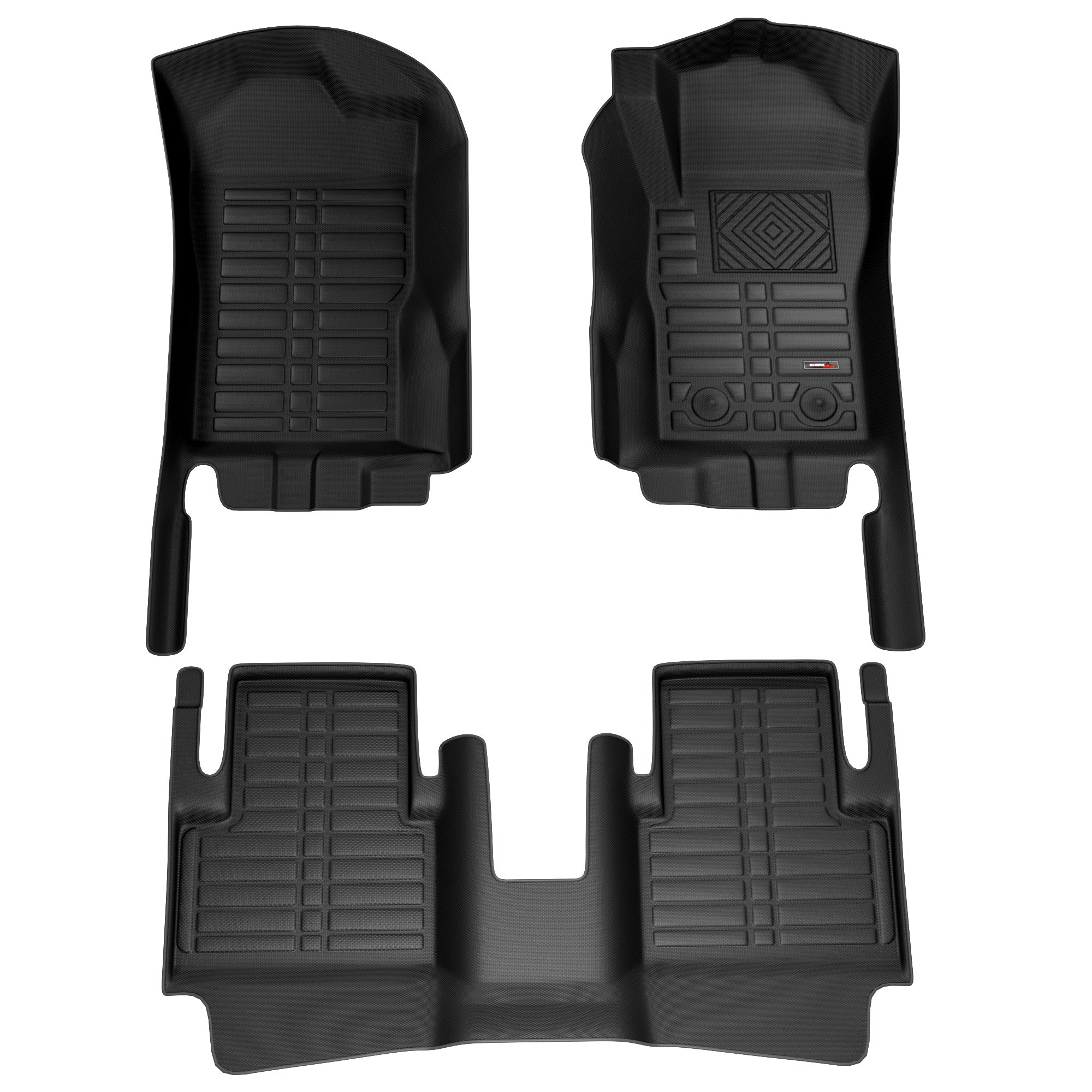 Sharkskin Custom-Fit Ford Ranger Next-Gen 2022–2024 All-Weather Floor Mats - main thumbnail 20260723
