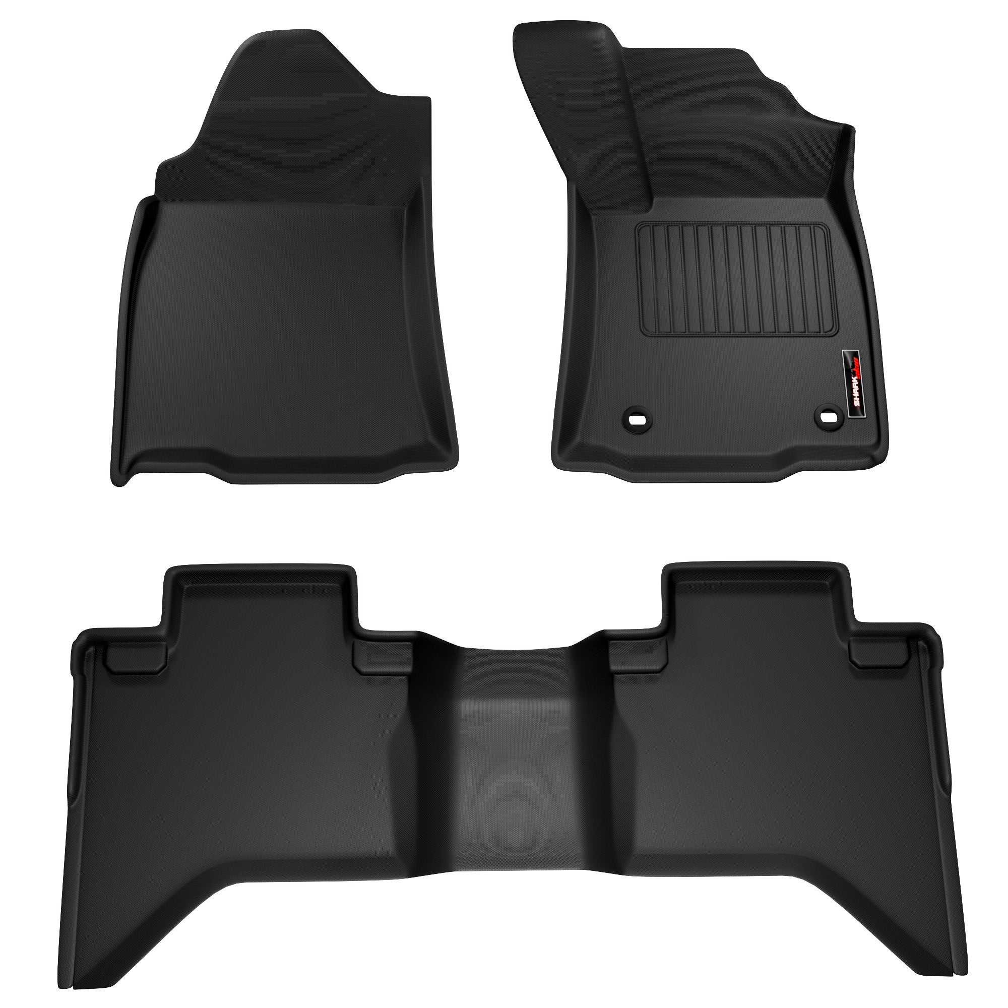 Sharkskin Custom-Fit Toyota Hilux 2025+ Hybrid 3D TPE All-Weather Floor Mats - main thumbnail 20260723