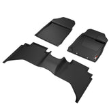 Sharkskin Custom-Fit Isuzu D-MAX 2021–2025 3D TPE All-Weather Floor Mats 2