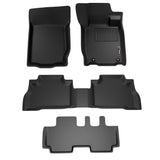 Sharkskin Custom-Fit Mitsubishi Pajero Sport 2016–2024 3D TPE All-Weather Floor Mats 1