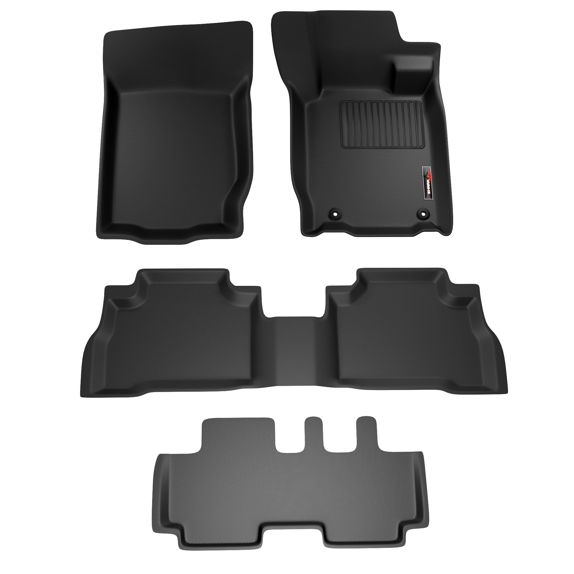 Sharkskin Custom-Fit Mitsubishi Pajero Sport 2016–2024 3D TPE All-Weather Floor Mats - main thumbnail 20260723