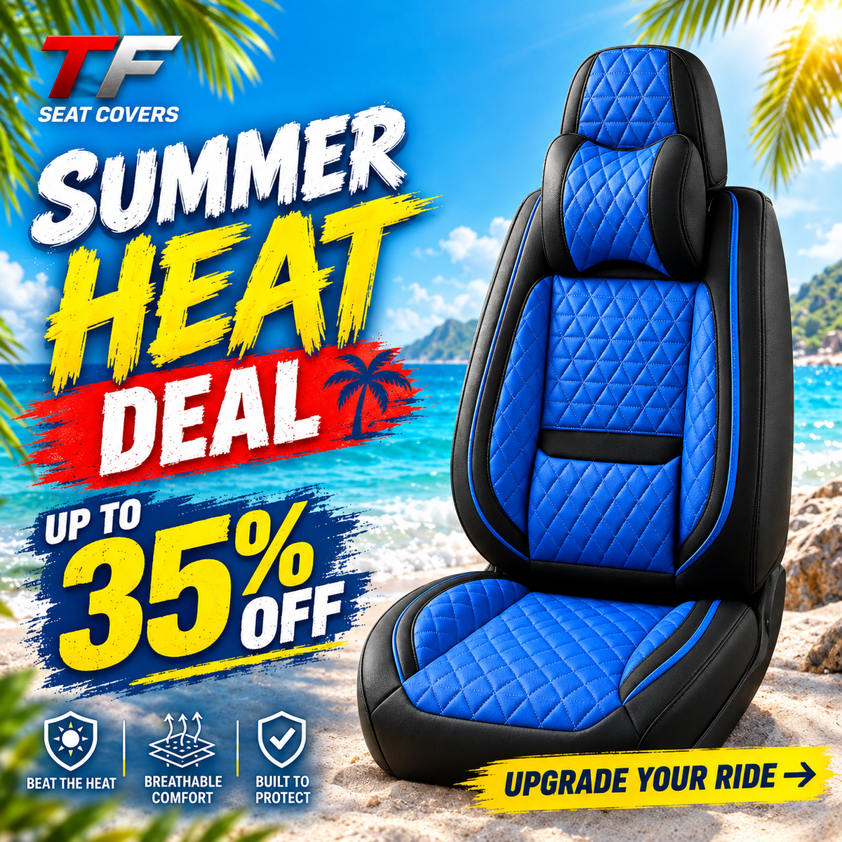Premium Custom-Fit Nappa Leather Seat Covers