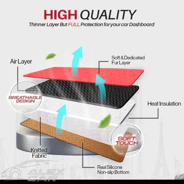 Apex Custom Fit Dashboard Mat Cover For Sedan, Hatchback, , MPV, Truck, SUV etc. MN