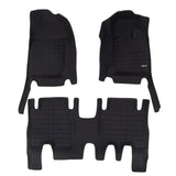 Sharkskin Custom-Fit Isuzu MU-X 2 Rows 2021–2025 All-Weather Floor Mats 1