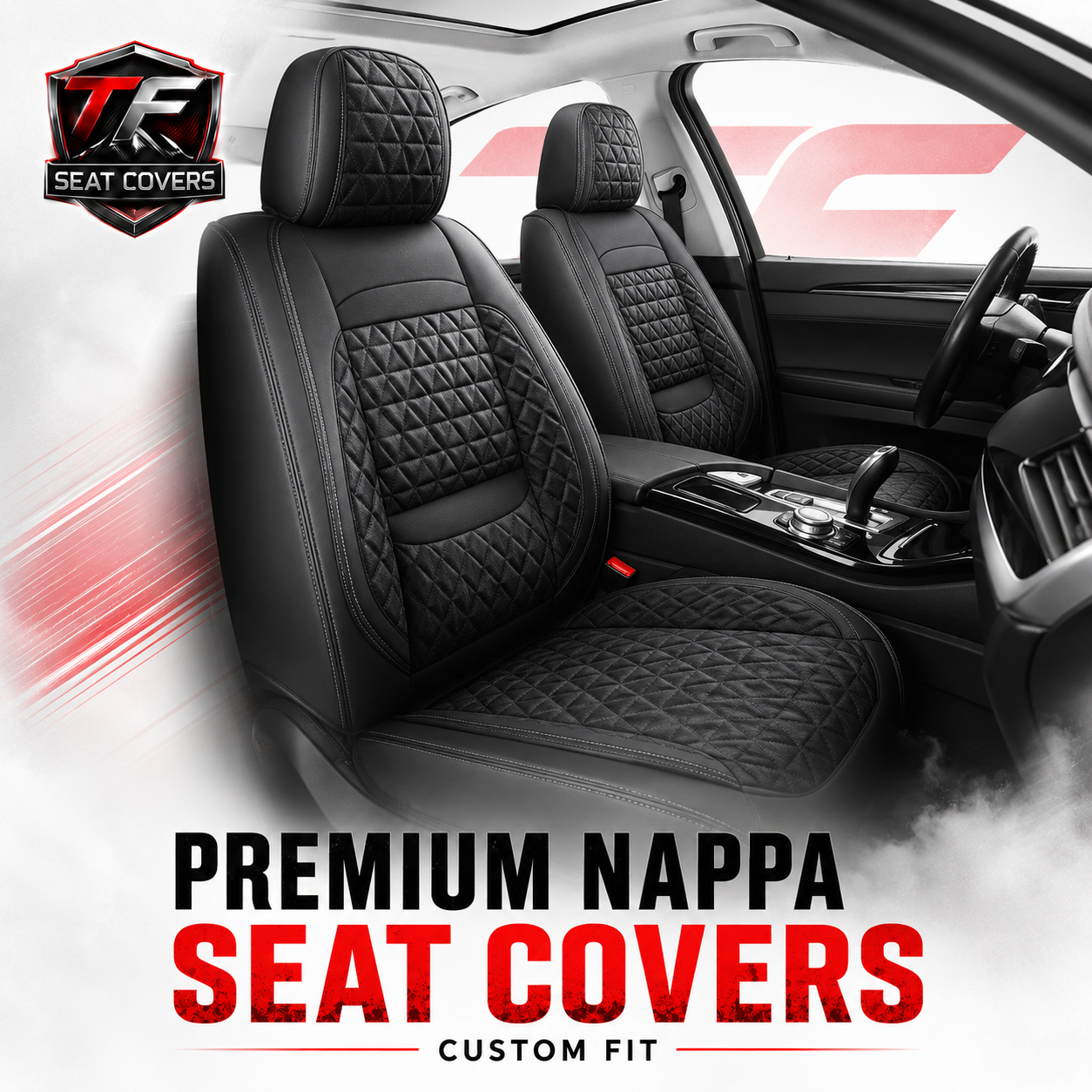 Premium Nappa Leather Seat Covers | Custom Fit for Cars, SUVs & Trucks - premium nappa seat covers interior