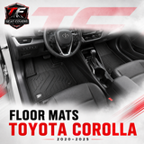 Sharkskin Custom-Fit Toyota Corolla 2020–2025 3D TPE All-Weather Floor Mats 1