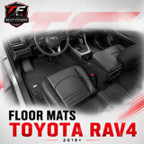 Sharkskin Custom-Fit Toyota RAV4 2019+ 3D TPE All-Weather Floor Mats 1